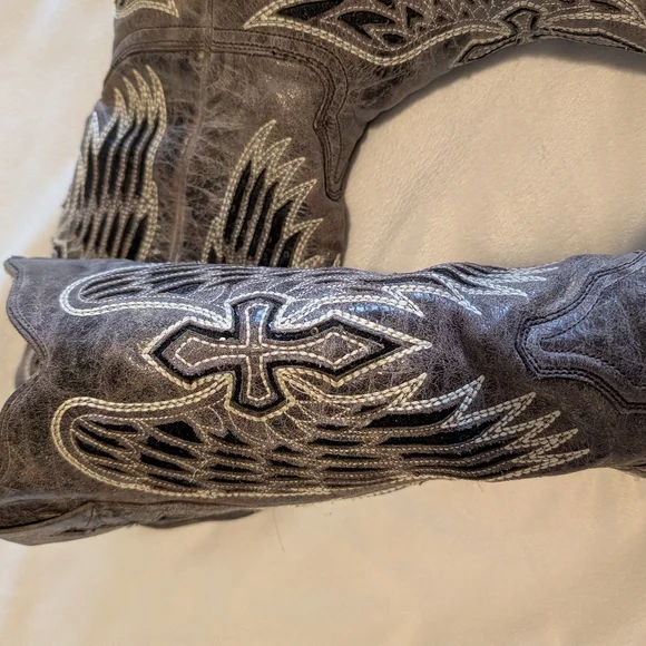 Corral Cross And Wings Cowgirl Boots - Picture 11 of 12